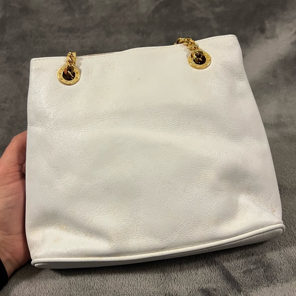 Paloma Picasso White Crossbody Bag w/ Gold Hardware - Picture 3 of 7